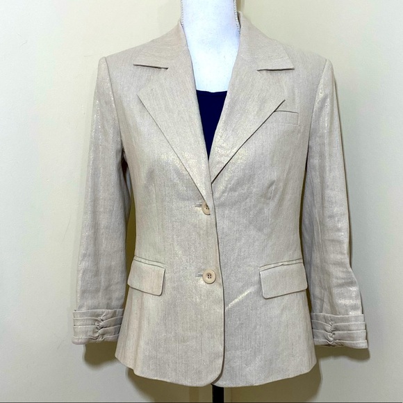Alice+Olivia || Woman’s linen / cotton blend Blazer size Small - Picture 1 of 9